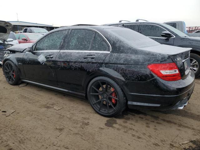 WDDGF7HBXCA608110 - 2012 MERCEDES-BENZ C 63 AMG BLACK photo 2