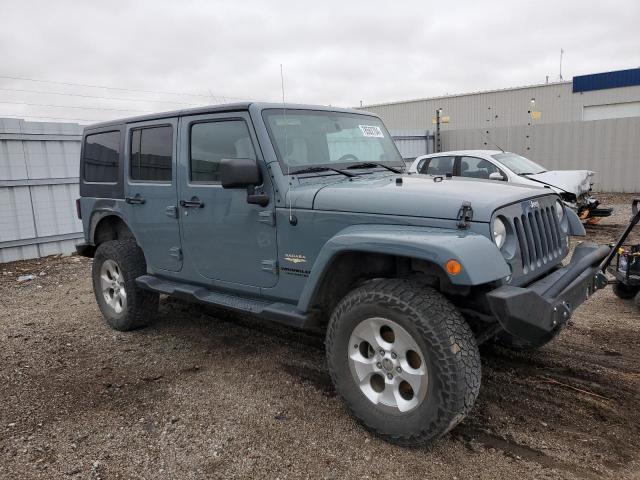 1C4BJWEG8EL142214 - 2014 JEEP WRANGLER U SAHARA GRAY photo 4