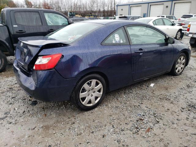 2HGFG1B63BH517645 - 2011 HONDA CIVIC LX BLUE photo 3