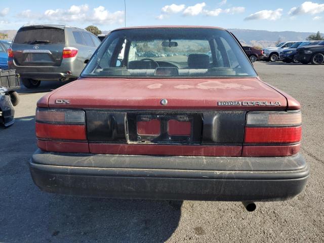 1NXAE94A0LZ142953 - 1990 TOYOTA COROLLA DLX BURGUNDY photo 6