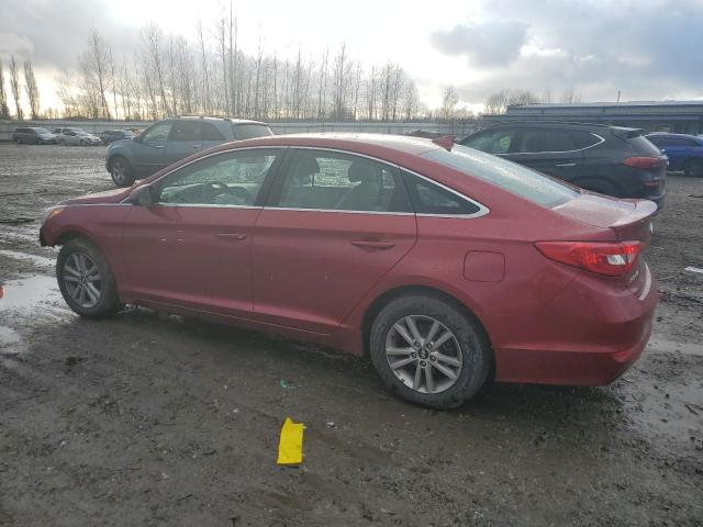 5NPE24AF4FH149615 - 2015 HYUNDAI SONATA SE BURGUNDY photo 2