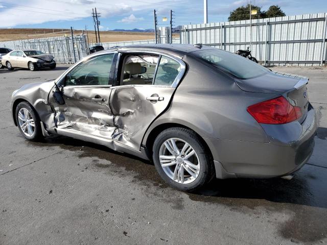 JN1CV6AR0DM351166 - 2013 INFINITI G37 BEIGE photo 2