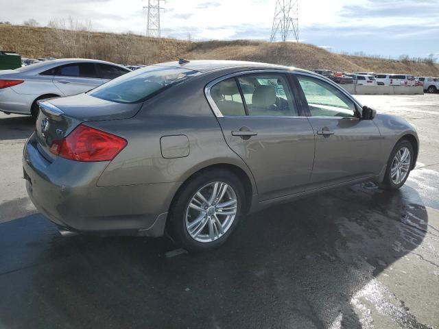 JN1CV6AR0DM351166 - 2013 INFINITI G37 BEIGE photo 3