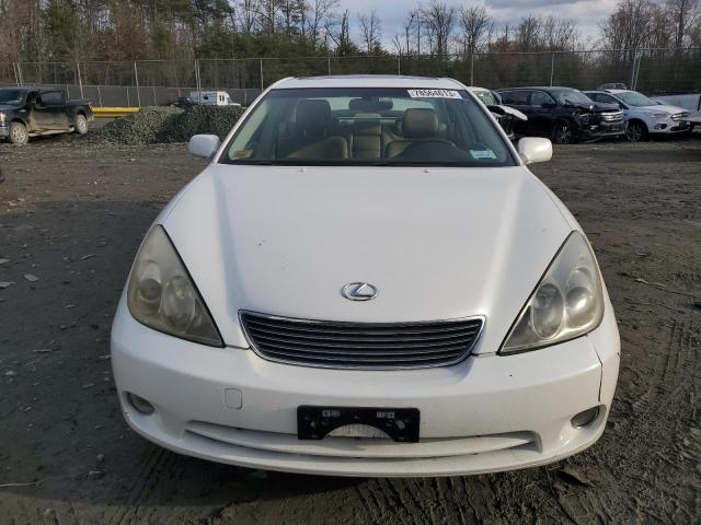 JTHBA30G755128460 - 2005 LEXUS ES 330 WHITE photo 5