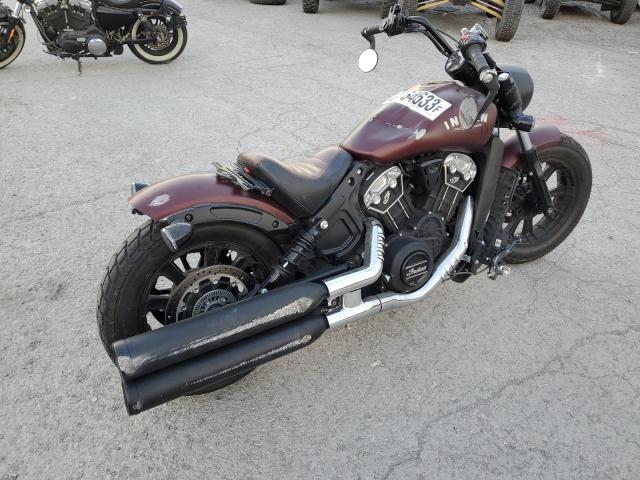 56KMTA006M3181229 - 2021 INDIAN MOTORCYCLE CO. SCOUT BOBBER ABS BURGUNDY photo 4