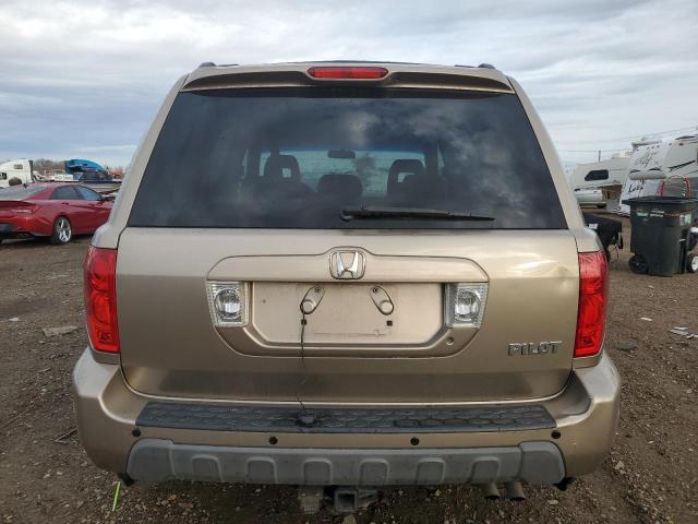 2HKYF18494H513853 - 2004 HONDA PILOT EX TAN photo 6