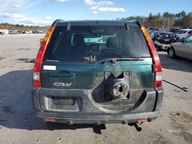 SHSRD78812U007082 - 2002 HONDA CR-V EX GREEN photo 6