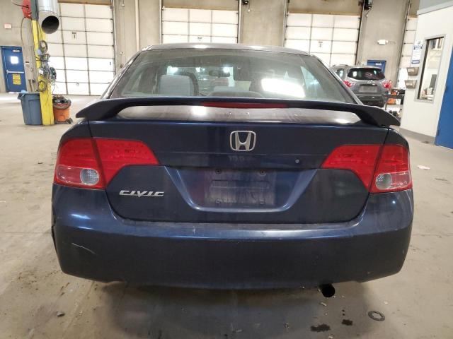 1HGFA16887L013390 - 2007 HONDA CIVIC EX BLUE photo 6