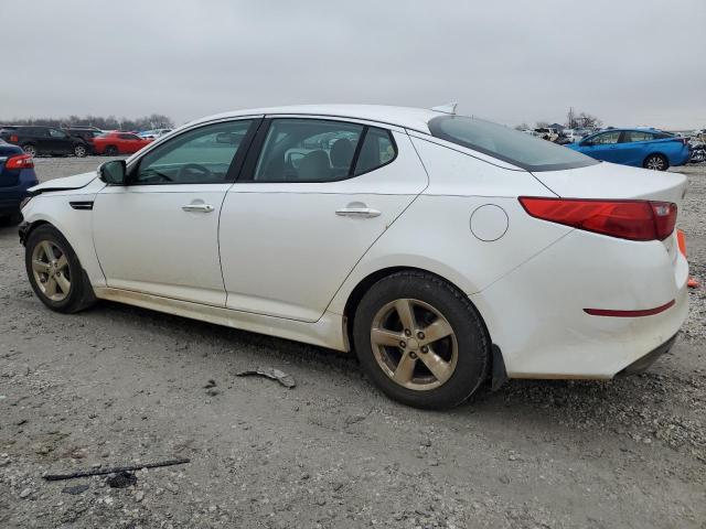 KNAGM4A72F5623814 - 2015 KIA OPTIMA LX WHITE photo 2