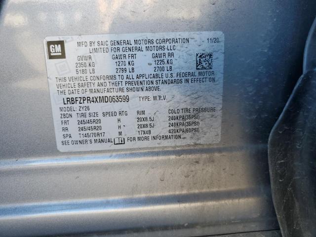 LRBFZPR4XMD063599 - 2021 BUICK ENVISION ESSENCE Boz foto 13