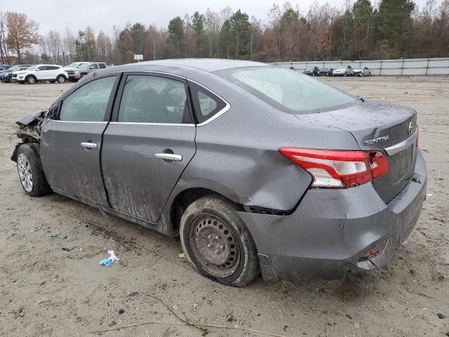 3N1AB7AP2KY347053 - 2019 NISSAN SENTRA S GRAY photo 2