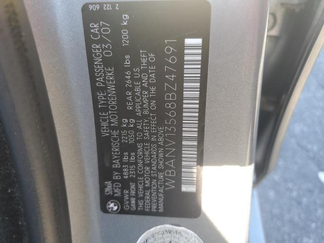 WBANV13568BZ47691 - 2008 BMW 528 XI SILVER photo 12