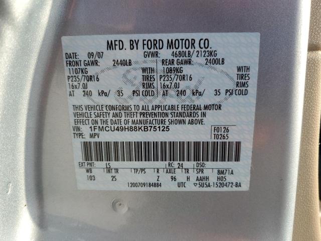 1FMCU49H88KB75125 - 2008 FORD ESCAPE HEV BLUE photo 13