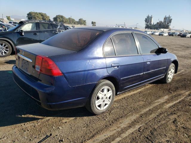 2HGES16593H596817 - 2003 HONDA CIVIC LX BLUE photo 3