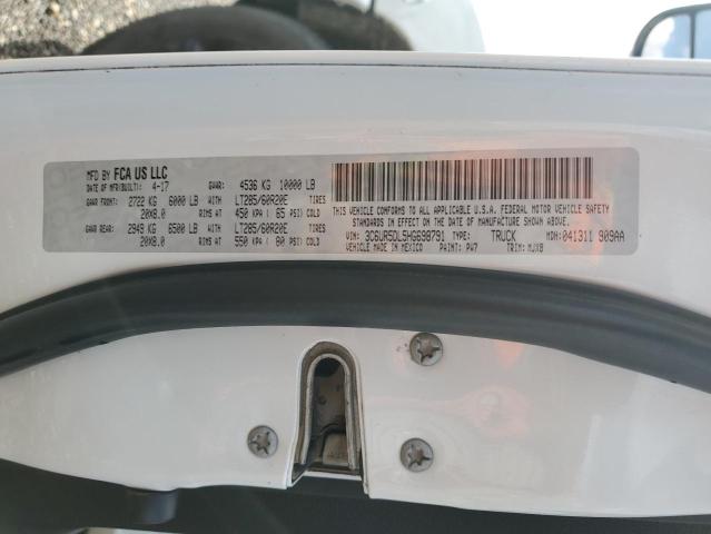 3C6UR5DL5HG698791 - 2017 RAM 2500 SLT WHITE photo 12