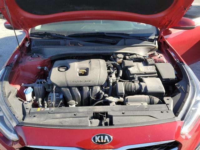 3KPF54AD8ME404598 - 2021 KIA FORTE EX RED photo 11