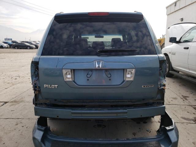 5FNYF18517B021586 - 2007 HONDA PILOT EXL BLUE photo 6