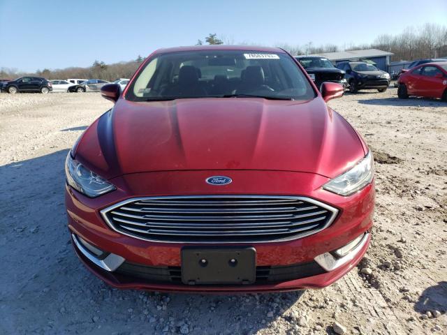 3FA6P0T94HR400922 - 2017 FORD FUSION SE RED photo 5