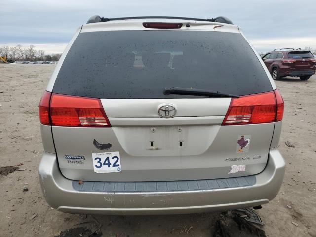 5TDZA23C34S044762 - 2004 TOYOTA SIENNA CE CREAM photo 6