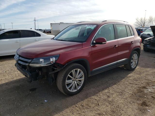 WVGBV7AX9CW102019 - 2012 VOLKSWAGEN TIGUAN S RED photo 1