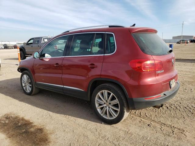 WVGBV7AX9CW102019 - 2012 VOLKSWAGEN TIGUAN S RED photo 2