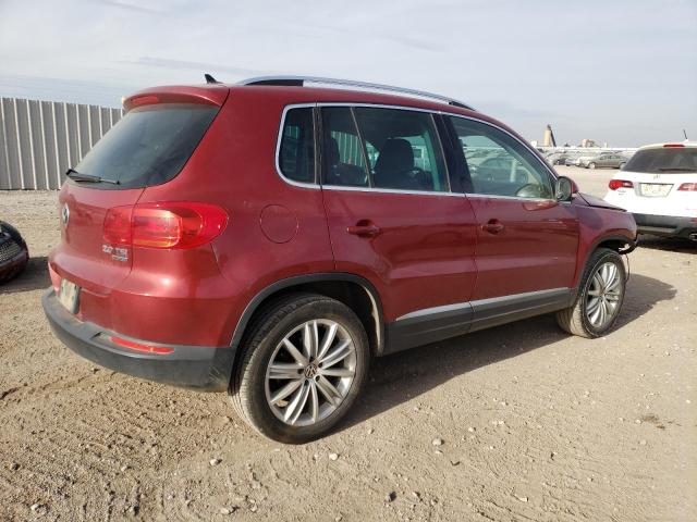 WVGBV7AX9CW102019 - 2012 VOLKSWAGEN TIGUAN S RED photo 3