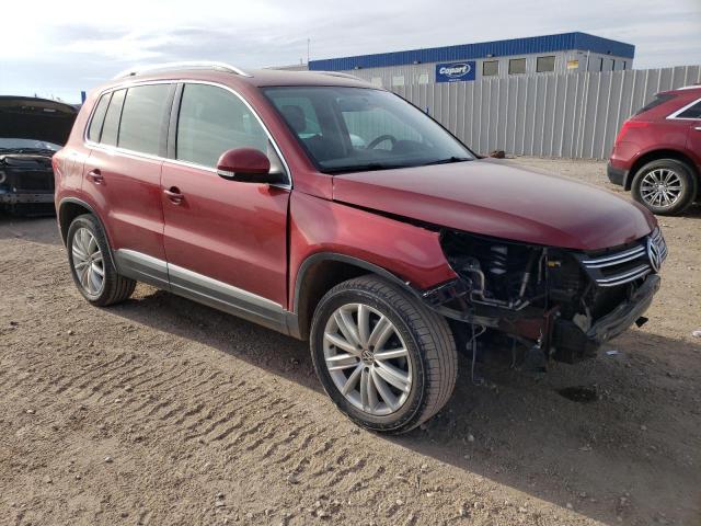 WVGBV7AX9CW102019 - 2012 VOLKSWAGEN TIGUAN S RED photo 4