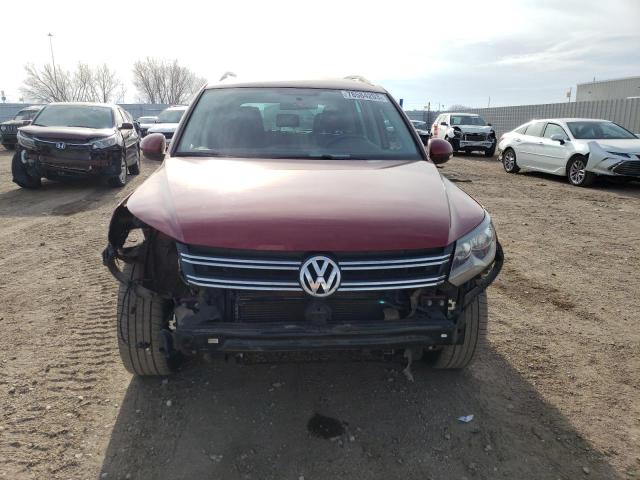 WVGBV7AX9CW102019 - 2012 VOLKSWAGEN TIGUAN S RED photo 5