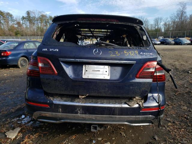 4JGDA5HBXFA526958 - 2015 MERCEDES-BENZ ML 350 4MATIC BLUE photo 6