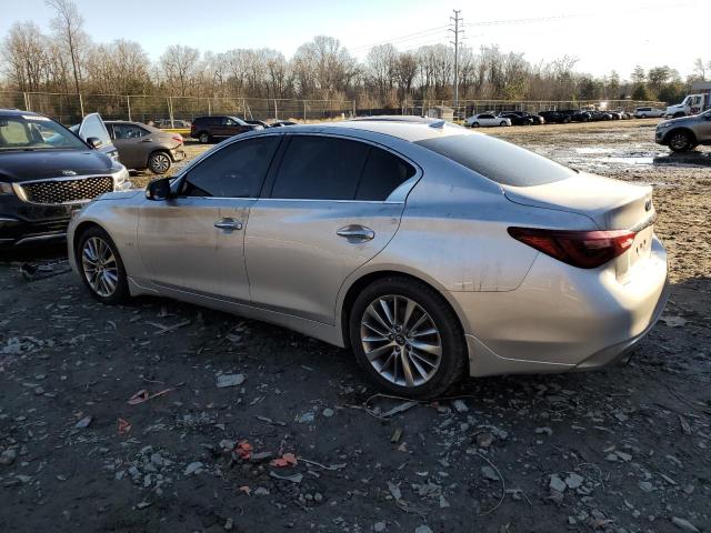 JN1EV7AR0JM437135 - 2018 INFINITI Q50 LUXE SILVER photo 2