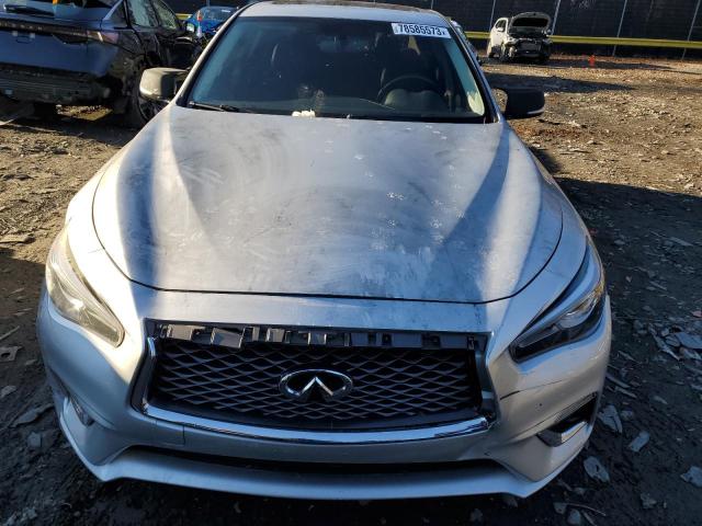 JN1EV7AR0JM437135 - 2018 INFINITI Q50 LUXE SILVER photo 5