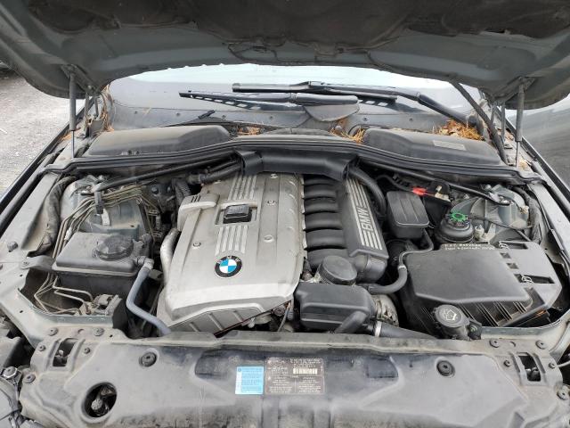 WBANE53517CW60761 - 2007 BMW 525 I GRAY photo 11