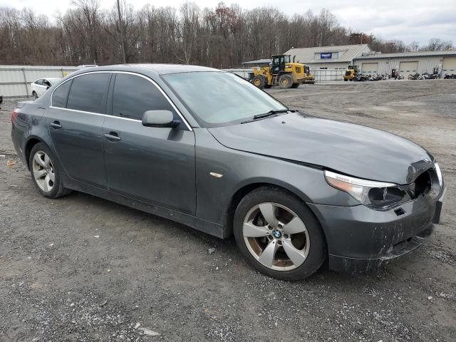 WBANE53517CW60761 - 2007 BMW 525 I GRAY photo 4