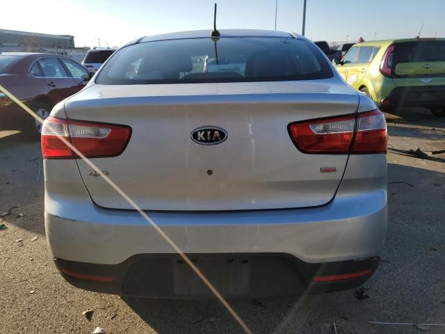 KNADM4A31D6118712 - 2013 KIA RIO LX SILVER photo 6