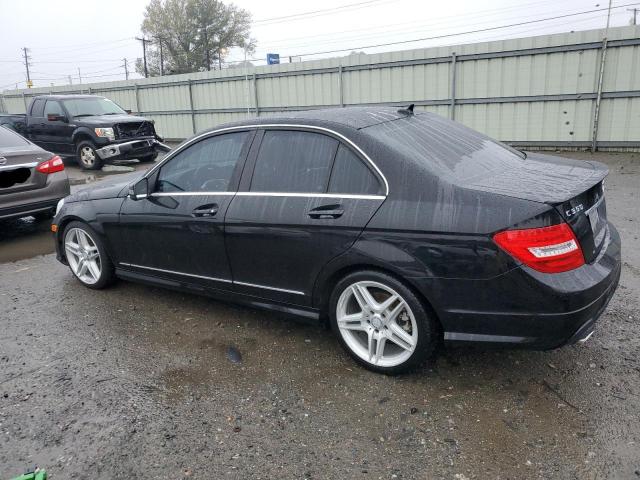 WDDGF5HB2DR279538 - 2013 MERCEDES-BENZ C 350 BLACK photo 2