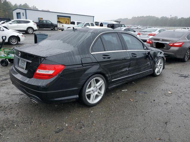 WDDGF5HB2DR279538 - 2013 MERCEDES-BENZ C 350 BLACK photo 3