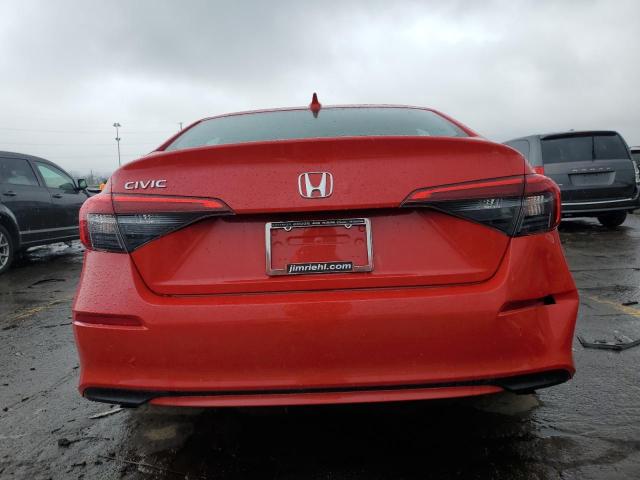 2HGFE1F72NH325727 - 2022 HONDA CIVIC EX RED photo 6