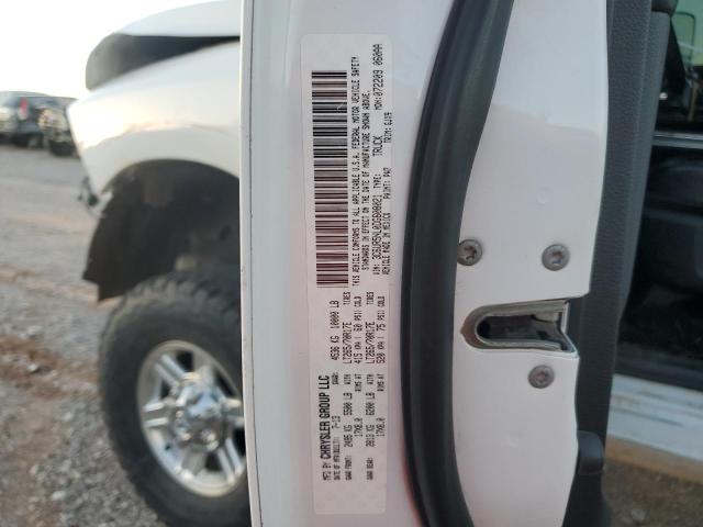 3C6UR5NL0DG608021 - 2013 RAM 2500 LARAMIE WHITE photo 12