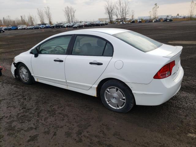 2HGFA16488H126901 - 2008 HONDA CIVIC DX-G WHITE photo 2