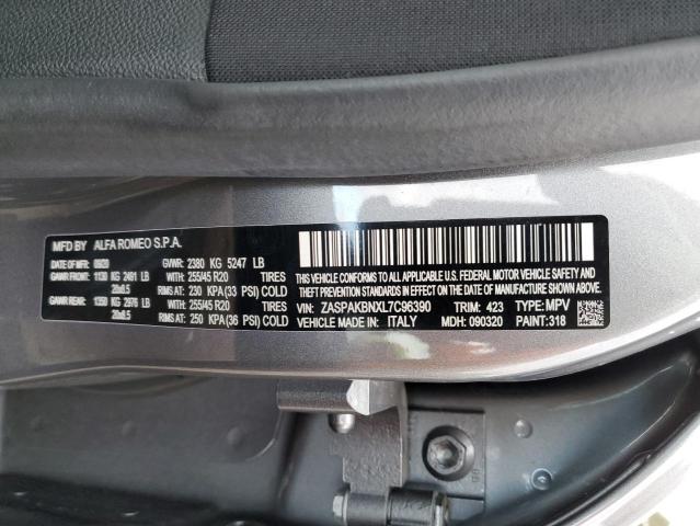 ZASPAKBNXL7C96390 - 2020 ALFA ROMEO STELVIO TI Boz foto 12