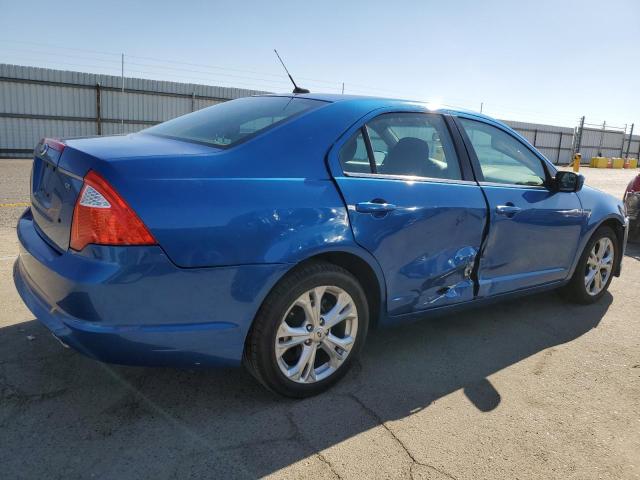 3FAHP0HA9CR349602 - 2012 FORD FUSION SE BLUE photo 3