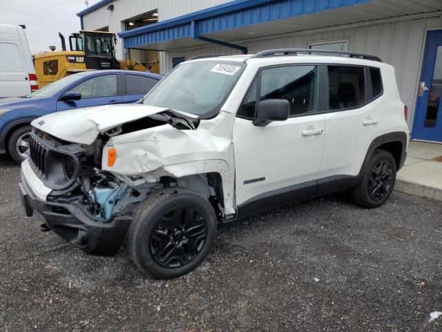 ZACNJBAB9KPK28555 - 2019 JEEP RENEGADE SPORT WHITE photo 1