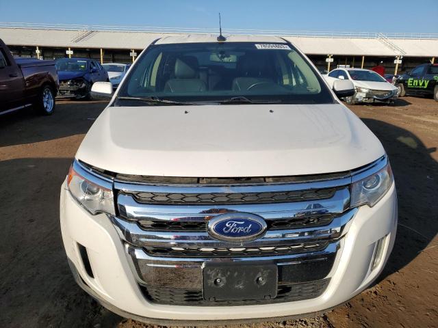 2FMDK3JC4EBB45856 - 2014 FORD EDGE SEL WHITE photo 5