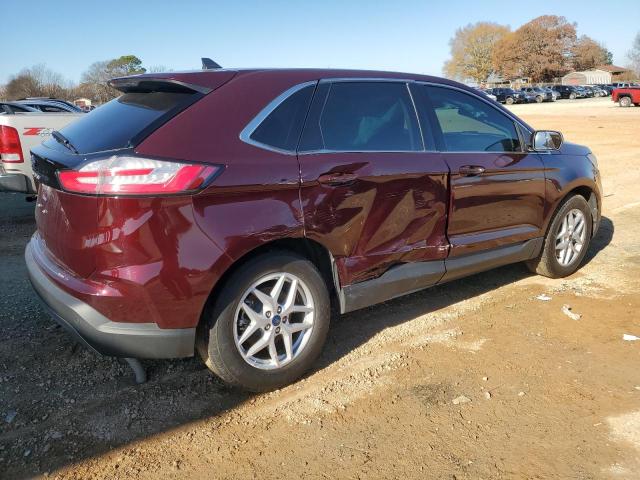 2FMPK3J94MBA21392 - 2021 FORD EDGE SEL MAROON photo 3