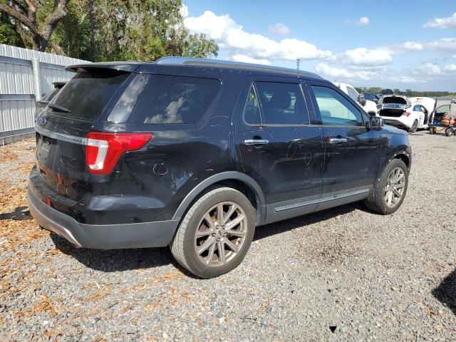 1FM5K7F88HGC06543 - 2017 FORD EXPLORER LIMITED BLACK photo 3