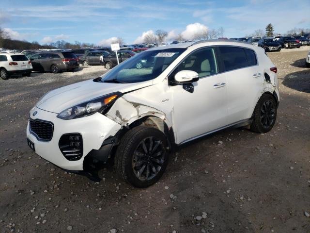 KNDPNCAC6J7477955 - 2018 KIA SPORTAGE EX WHITE photo 1