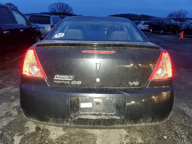 1G2ZG57N484304345 - 2008 PONTIAC G6 BASE BLACK photo 6