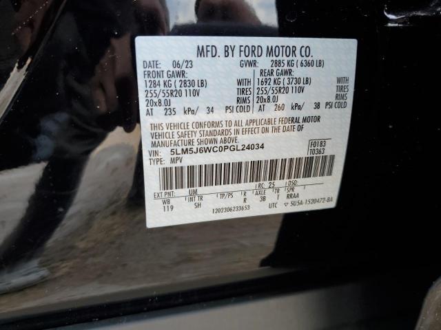 5LM5J6WC0PGL24034 - 2023 LINCOLN AVIATOR შავი ფოტო 13