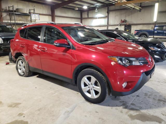 JTMWFREV1DD009337 - 2013 TOYOTA RAV4 XLE BURGUNDY photo 4