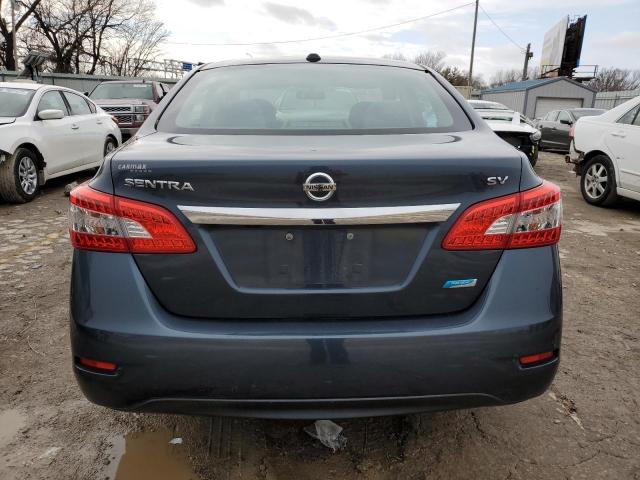 3N1AB7AP1DL608625 - 2013 NISSAN SENTRA S BLUE photo 6